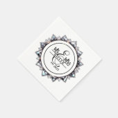 Mr. & Mrs. Custom Name  Napkins Serviette (Ecke)