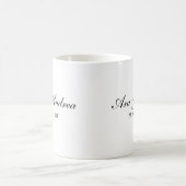 Mr & Mrs. Customized Heart Kaffeetasse (Mittel)