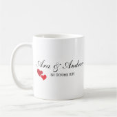 Mr & Mrs. Customized Heart Kaffeetasse (Links)