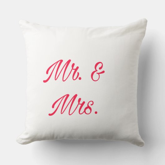 Mr. & Mrs Decorative Throw Kissen - Couple Room (Vorderseite)