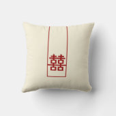 Mr & Mrs. Double Happiness Chinese Wedding Kissen (Rückseite)