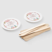 Mr. & Mrs. Elegant Floral Wedding | Hand Fan Fächer (Non-assembled)