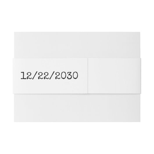 Mr & Mrs. Elegant Script Einladung Belly Band (Rückseitenbeispiel)