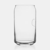 Mr & Mrs. Elegant Wedding Chic Hörnamen Custom Dosenglas (Rechts)