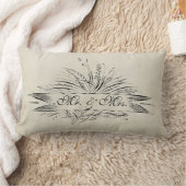 Mr. & Mrs. Established, Antique Inspiriert Lendenkissen (Decke)