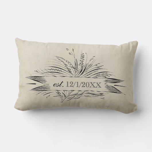 Mr. & Mrs. Established, Antique Inspiriert Lendenkissen (Rückseite)
