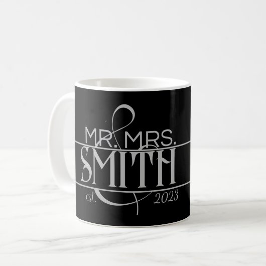 Mr. & Mrs. Established Custom Kaffeetasse (Vorderseite Links)