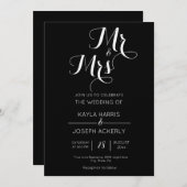 Mr. & Mrs. Feiertagskarte (Vorne/Hinten)