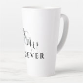 Mr & Mrs Forever Romantic Latte Tasse (Rechte Ecke)