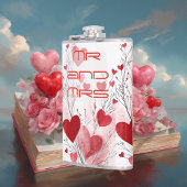 Mr & Mrs Forever Timeless Elegance Romantic Couple Flachmann