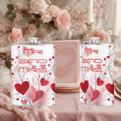Mr & Mrs Forever Timeless Elegance Romantic Couple Flachmann