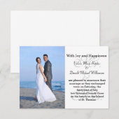 Mr & Mrs Gray - 3x5 Foto Ehe Ankündigung (Vorne/Hinten)