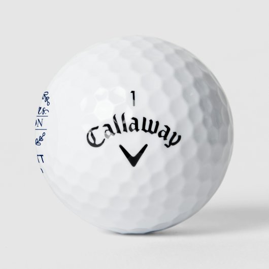 Mr & Mrs Groom Golfball (Logo)