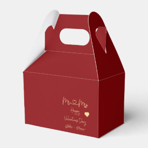 Mr & Mrs Happy Valentine's Day Geschenkbox Geschenkschachtel
