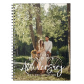 Mr & Mrs Happy Wedding Anniversary Custom Notizblock (Vorderseite)