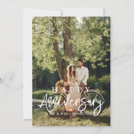 Mr & Mrs Happy Wedding Anniversary Foto Card