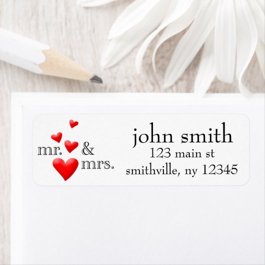 Mr & Mrs. Hearts Address Labeled (Insitu)