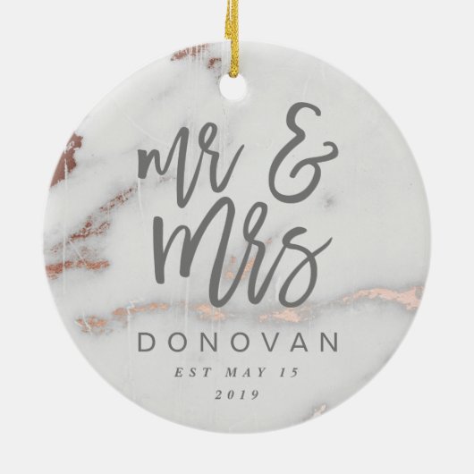 MR & MRS. KERAMIKORNAMENT (Hinten)