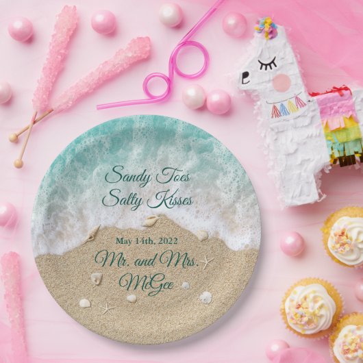 Mr & Mrs McGee 9" Round Paper Teller (Party)