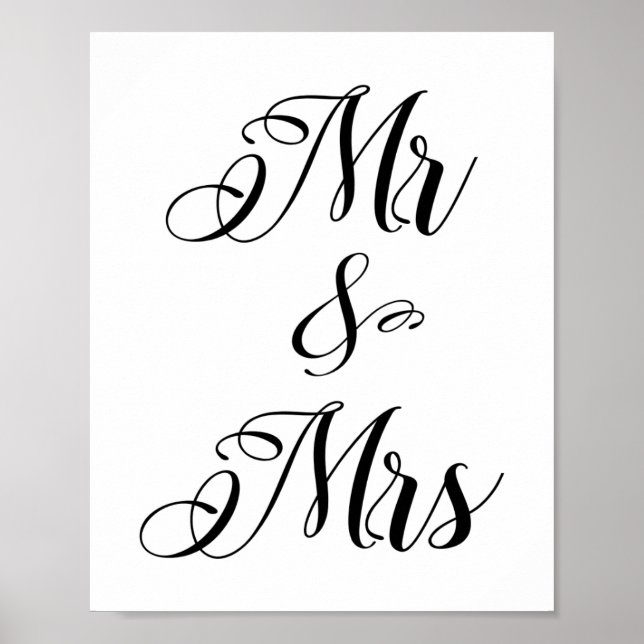 Mr & Mrs, Mister And Misses Poster (Vorne)