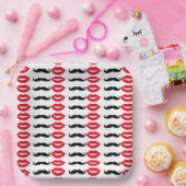 Mr & Mrs Mustache & Lips Party Paper Tellers Pappteller (Party)
