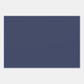 Mr & Mrs. Navy Wedding Wrapping Paper Geschenkpapier Set (Vorderseite 3)