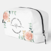 Mr mrs new lyweds Rose goldene Blumengärten Waschbeutel (Rechte Ecke)