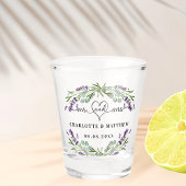 Mr. mrs new weds eheliche lavender schnapsglas