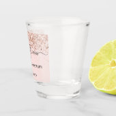 Mr mrs new weds Rose gold wedding Schnapsglas (Rechts)