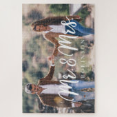 Mr & Mrs. Newlywed Custom Full Foto Puzzle (Vertikal)