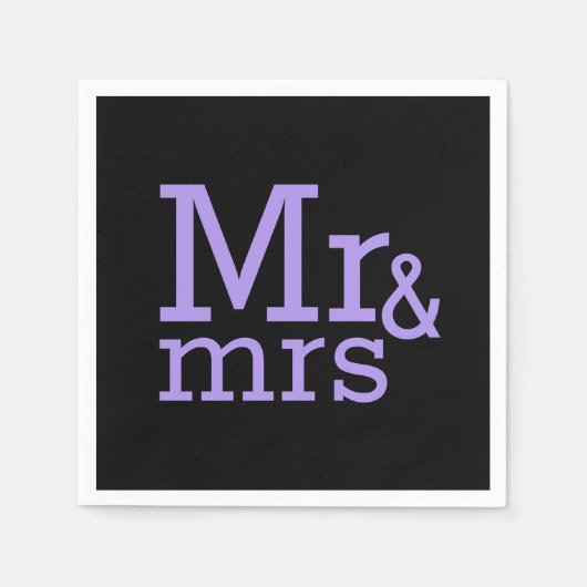 Mr & mrs Paper Napkins Serviette (Vorderseite)