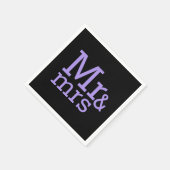 Mr & mrs Paper Napkins Serviette (Ecke)