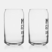 Mr & Mrs. Personalisiert Beer Glass Can Set Dosenglas (Rechts)