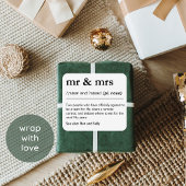 Mr & Mrs. Personalisiert Gastgeschenke Hochzeiten Aufkleber