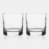 Mr & Mrs Personalisiert Stemless Rocks Glass Set Whiskyglas (Rechts)