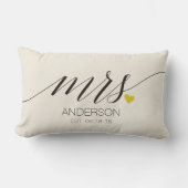 Mr& Mrs. Personalisiert Wedding Gift-2 Lendenkissen (Vorderseite)