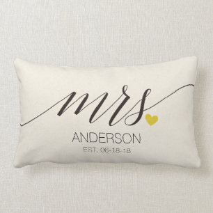 Mr& Mrs. Personalisiert Wedding Gift-2 Lendenkissen