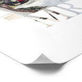 Mr & Mrs. romantic Liebe Paar Foto Hochzeit Poster (Ecke)