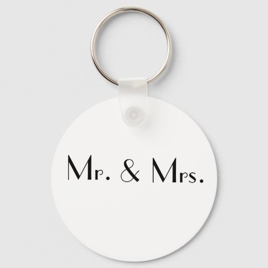 Mr. &, Mrs. Schlüsselanhänger (Vorderseite)