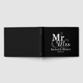 Mr&Mrs Simple Elegant Typografy Wedding Gästebuch (Voll)