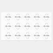 Mr. & Mrs. Stickers Etiketten (Blatt)