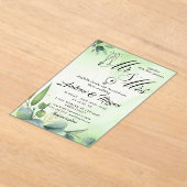 MR & mrs Wedding Acryleinladungen (Ablage )