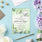 MR & mrs Wedding Acryleinladungen (In Situ (Hochzeit))
