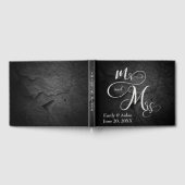 Mr. & Mrs. Wedding Black Slate Stone Gästebuch (Voll)