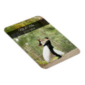 Mr & Mrs Wedding Couple Foto Mini Magnet (Rechte Seite)