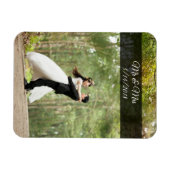 Mr & Mrs Wedding Couple Foto Mini Magnet (Horizontal)