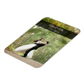 Mr & Mrs Wedding Couple Foto Mini Magnet (Linke Seite)