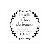 Mr. & Mrs. Wedding Couple Gummistempel (Prägung)