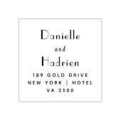 Mr & Mrs. Wedding Custom Rücksendeadresse Gummistempel (Prägung)