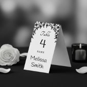 Mr & Mrs Wedding Dress Tuxedo Floral Place Card